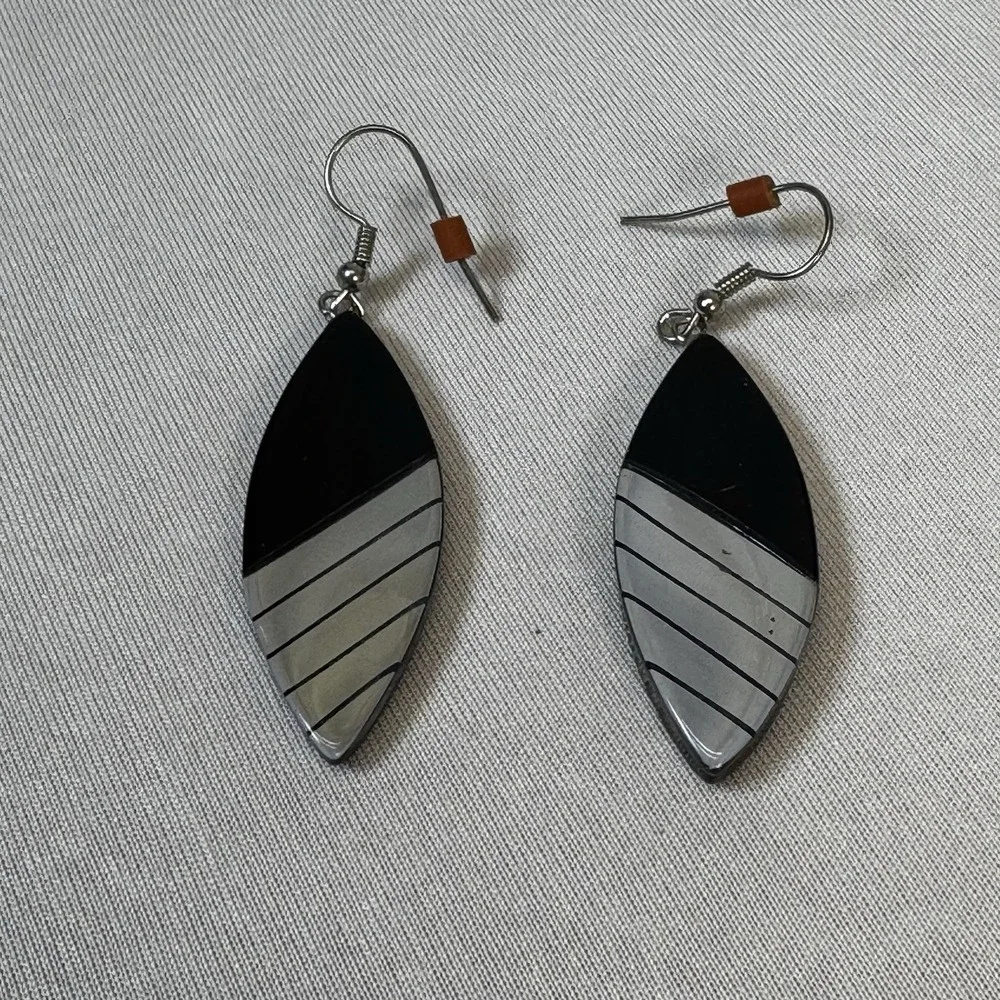 Black‎ Mirror 80's Dangle Earrings